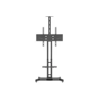 HAGOR HP Twin Stand HD - cart - for flat panel / AV System / camera - black Hagor - 1