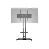 HAGOR HP Twin Stand HD - cart - for flat panel / AV System / camera - black Hagor - 1