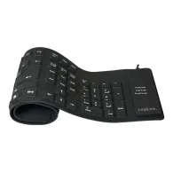 LogiLink Flexible Waterproof Keyboard - Black Logilink - 1