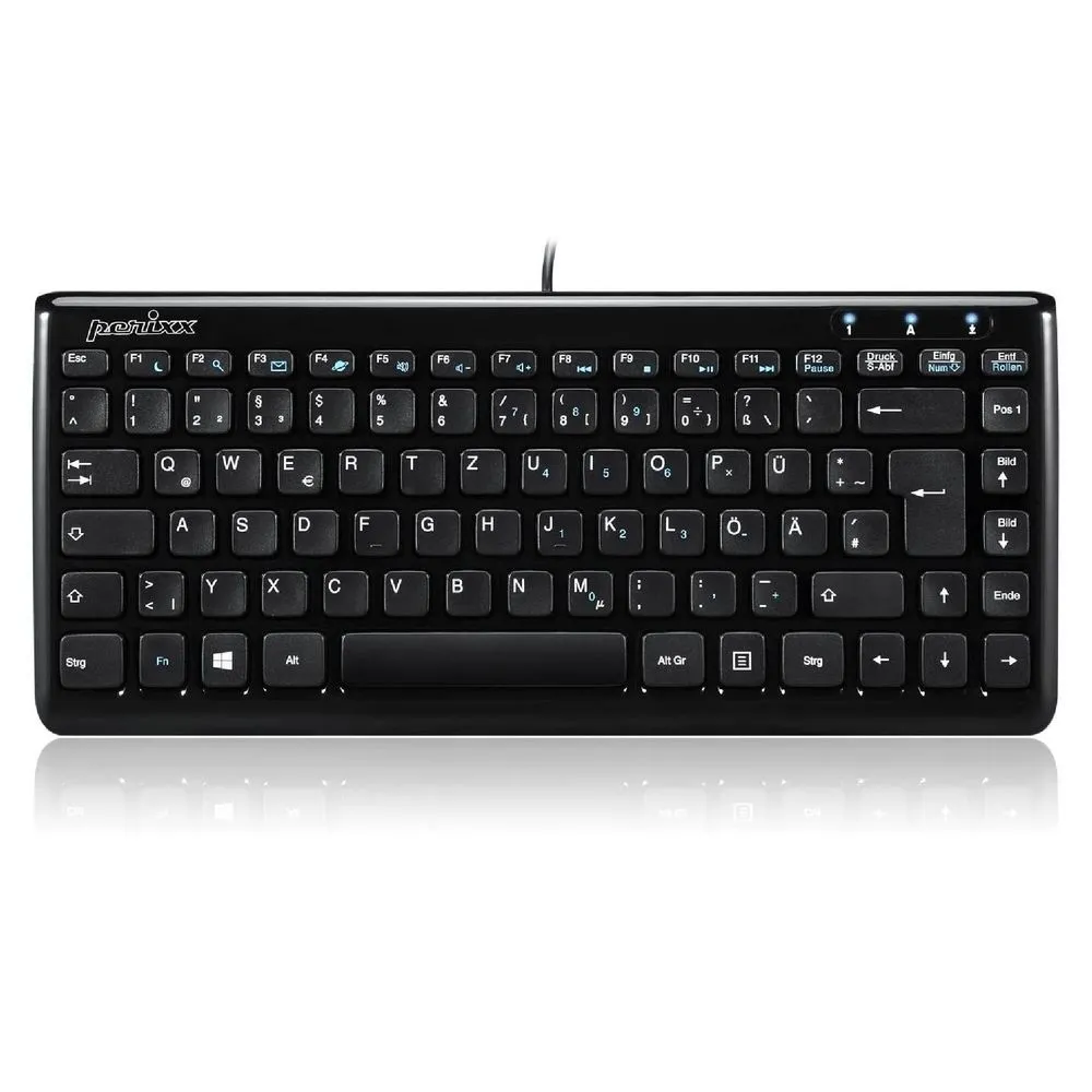 Perixx PERIBOARD-407B Keyboard - Black Perixx - 1