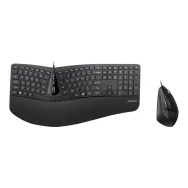 Perixx Periduo-505 - keyboard and mouse set - with scroll wheel - QWERTY - US English - black Perixx - 1