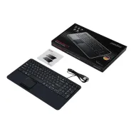 Perixx PERIBOARD-519 - keyboard - with touchpad - QWERTY - US International Perixx - 1