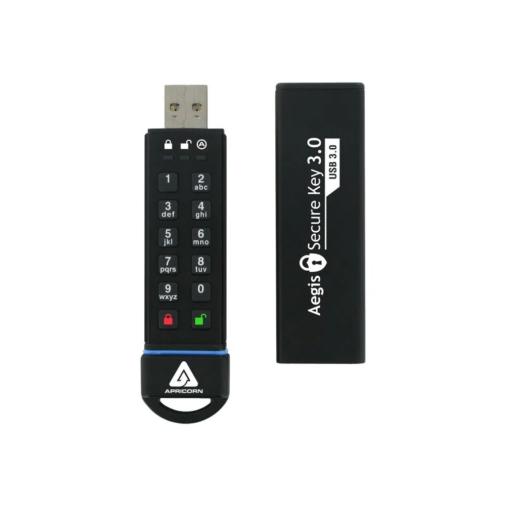 Apricorn Aegis Secure Key 3.0 - USB flash drive - 120 GB Apricorn - 1