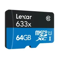 Lexar High Performance - flash memory card - 64 GB - microSDXC UHS-I Lexar - 1
