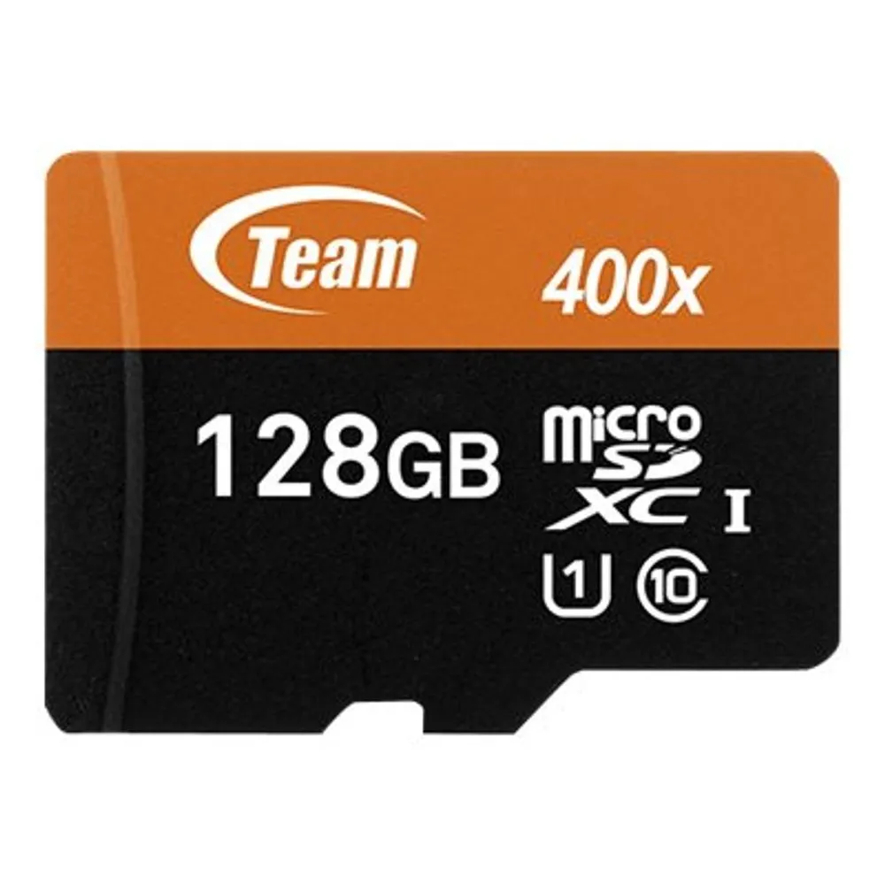 Team - flash memory card - 128 GB - microSDXC UHS-I Team group - 1