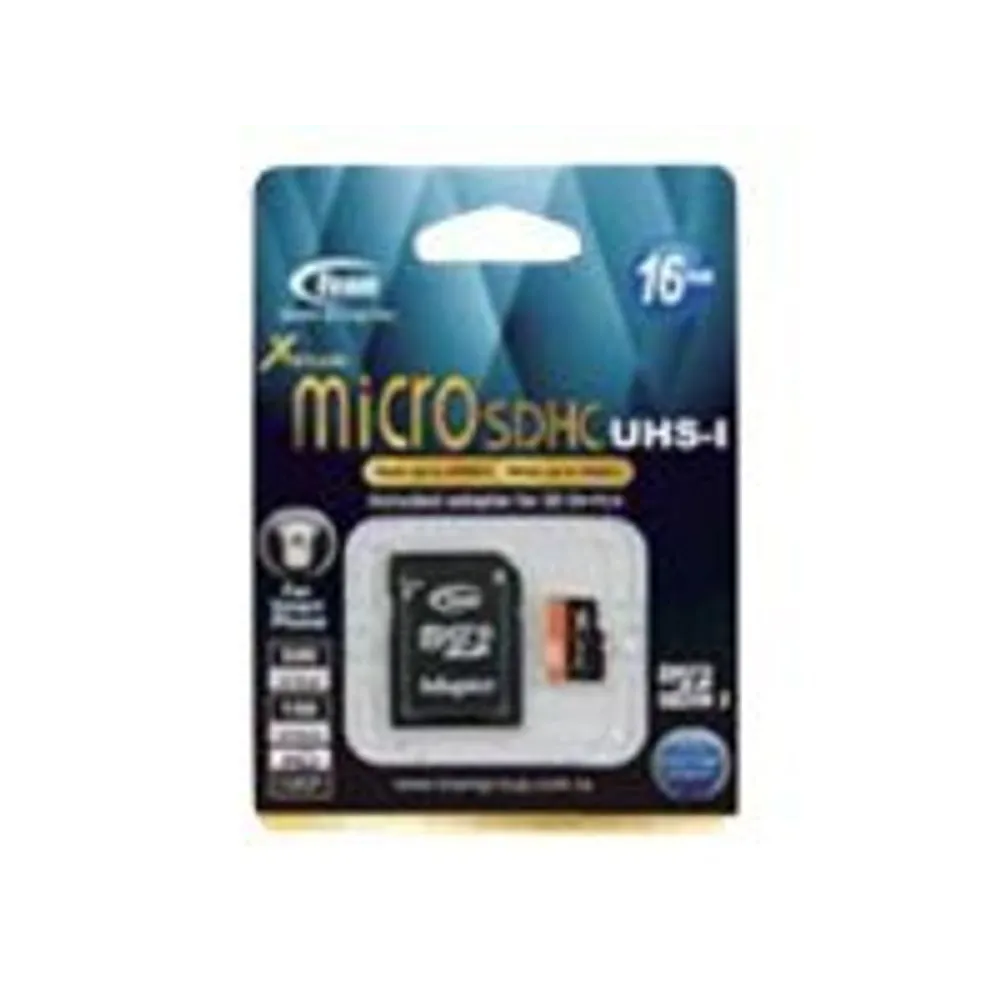 Team - flash memory card - 16 GB - microSDHC UHS-I Team group - 1