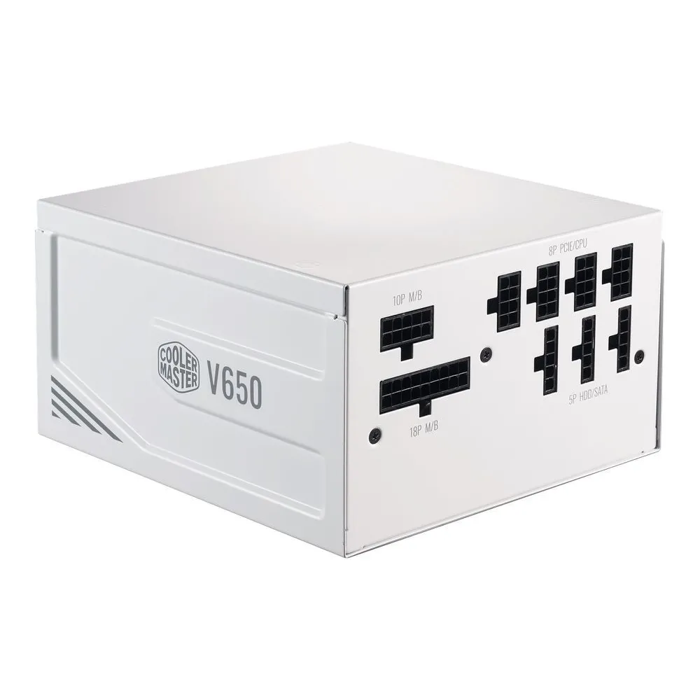 Cooler Master V Series V650 Gold - V2 - White Edition - power supply - 650 Watt Cooler master - 1