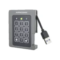 Apricorn External Hard Drive Aegis Padlock - 1 TB - USB 3.2 - Black Apricorn - 1