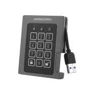 Apricorn External Hard Drive Aegis Padlock  - 240 GB - USB 3.2 - Black/Grey Apricorn - 1