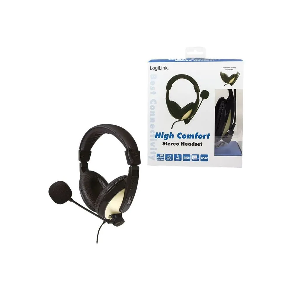 LogiLink Stereo Headset with High Comfort - headset Logilink - 1