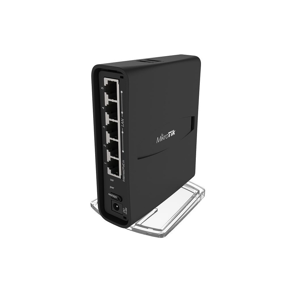 Router mikrotik hap ac2 wireless 1200 mbps porturi gigabit x 5 antena interna x 2 usb pt 3g/4g dual band rbd52g-5hacd2hnd-tc (in