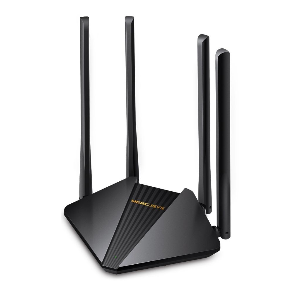 Router mercusys wireless 1200mbps 2 porturi lan gigabit 1 port wan gigabit dual band ac1200 4 x antena externa mr30g (include ti