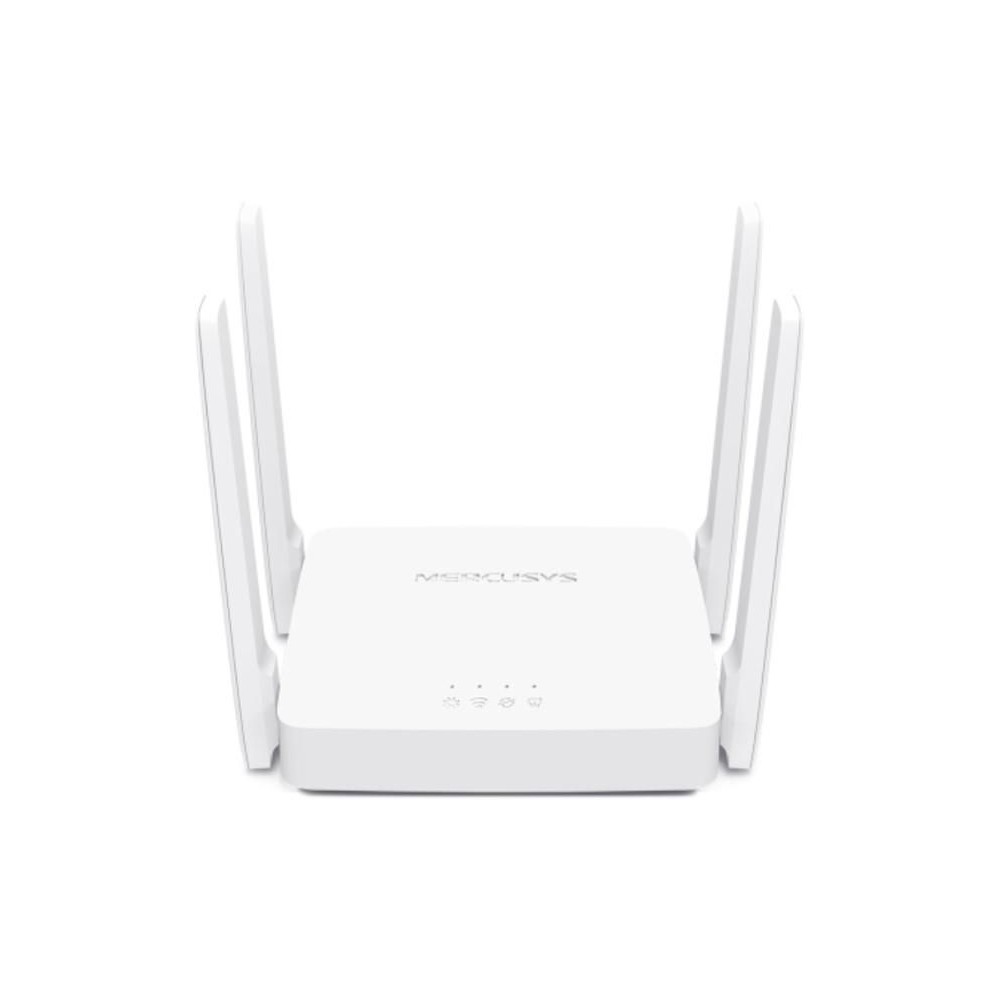 Router mercusys wireless 1200mbps 2 porturi lan 10/100 mbps 1 x wan 10/100 mbps 4 x antene externe dual band ac1200 ac10 (includ