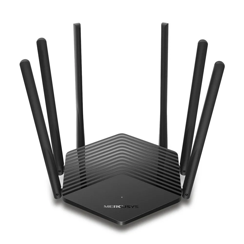 Router mercusys wireless  1900mbps 2 porturi lan gigabit 1 port wan gigabit dual band ac1900 6 x antena externa mr50g (include t