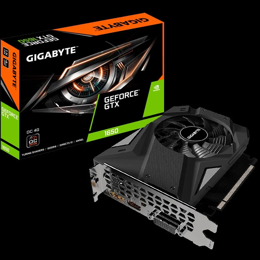 Placa video gigabyte geforce® gtx 1650 d6 oc 4g  chipset Gigabyte - 1