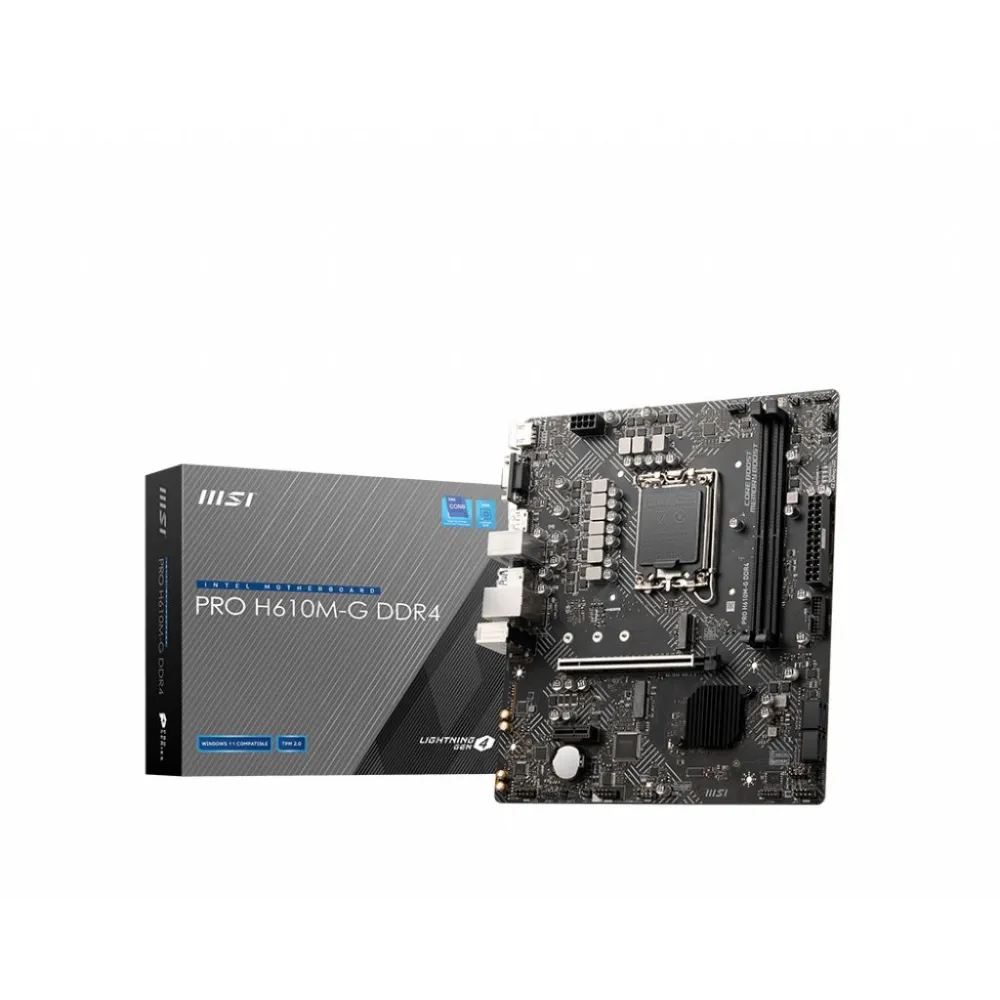Placa de baza MSI PRO H610M-G DDR4, Intel H610, socket 1700, mATX Msi - 1