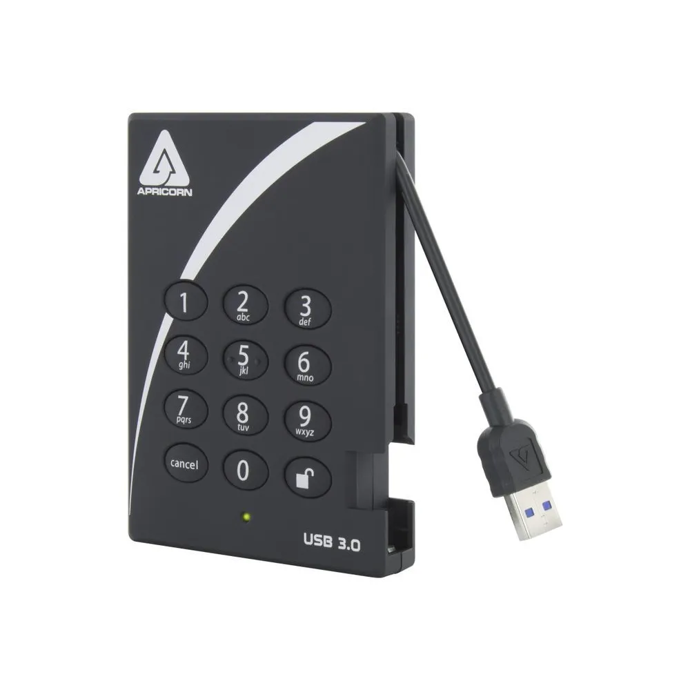 Apricorn Aegis Padlock A25-3PL256-S4000 - solid state drive - 4 TB - USB 3.0 Apricorn - 1