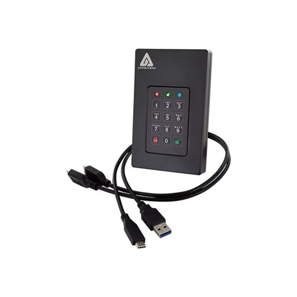 Apricorn Aegis Fortress L3 - solid state drive - 2 TB - USB 3.1 Apricorn - 1