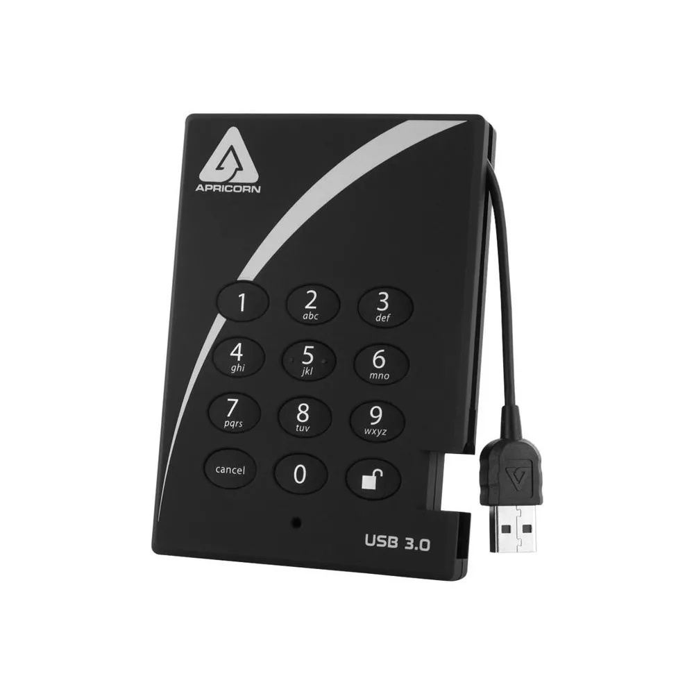 Apricorn Aegis Padlock 3.0 A25-3PL256-2000 - hard drive - 2 TB - USB 3.0 Apricorn - 1
