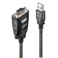 Lindy 42686 cabluri seriale Negru 1,1 m USB Tip-A DB-9 Lindy - 1