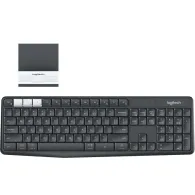 Logitech K375s Multi-Device Wireless Keyboard and Stand Combo tastaturi RF Wireless + Bluetooth QWERTZ Germană Grafit, Alb Logit
