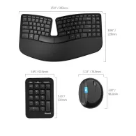 Microsoft Sculpt Ergonomic Desktop tastaturi RF fără fir Germană Mouse inclus Negru Microsoft - 7