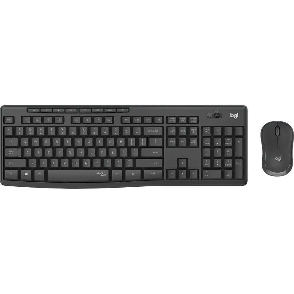 Logitech MK295 Silent Wireless Combo tastaturi Mouse inclus USB QWERTZ Germană Grafit Logitech - 1