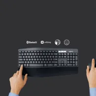Logitech MK850 Performance tastaturi Mouse inclus RF Wireless + Bluetooth QWERTZ Germană Negru Logitech - 6