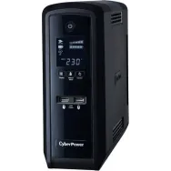 Ups cyber power line int. cu sinusoida pura tower  1300va/ 780w avr 6 x socket shucko display lcd 2 x baterie 12v/7ah backup 2-9