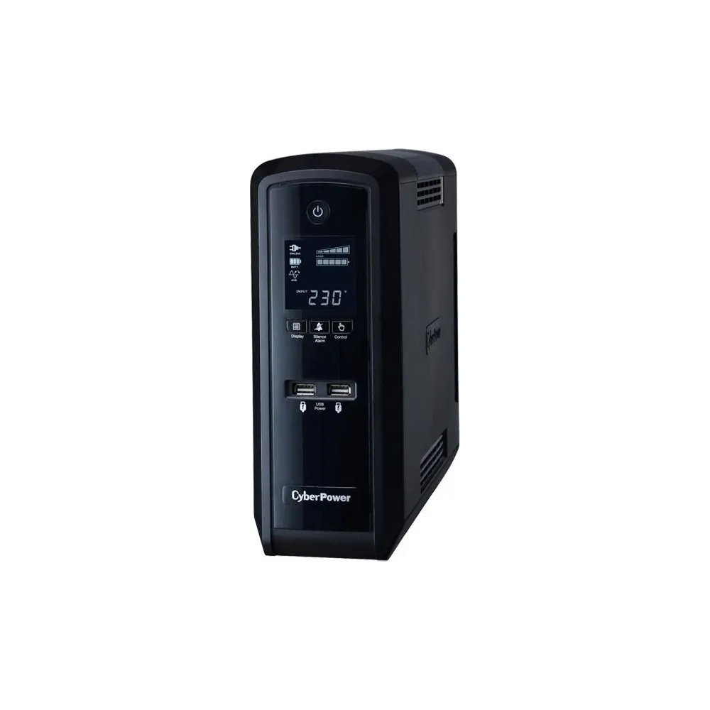 Ups cyber power line int. cu sinusoida pura tower  1300va/ 780w avr 6 x socket shucko display lcd 2 x baterie 12v/7ah backup 2-9