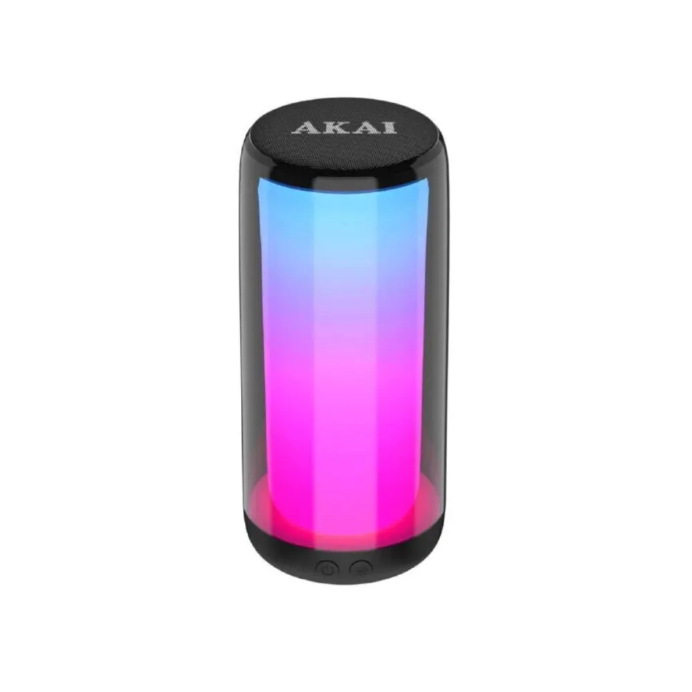 Boxa portabila akai cs2 glow 10w negru cs2 glow (include tv 0.8lei) Akai - 1