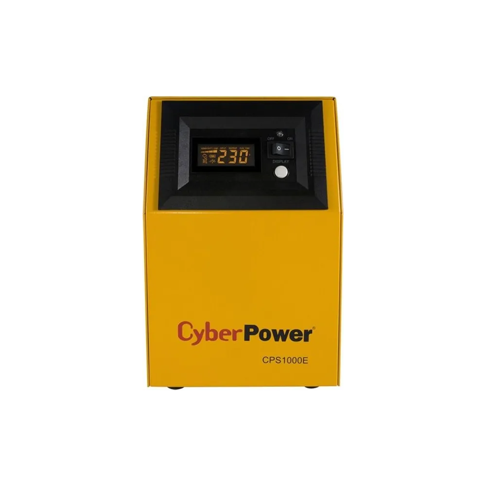 Ups cyber power inverter (pt. motoare pompe etc.) sinusoida pura  1000va/ 700w avr 2 x socket shucko display lcd fara baterie fu