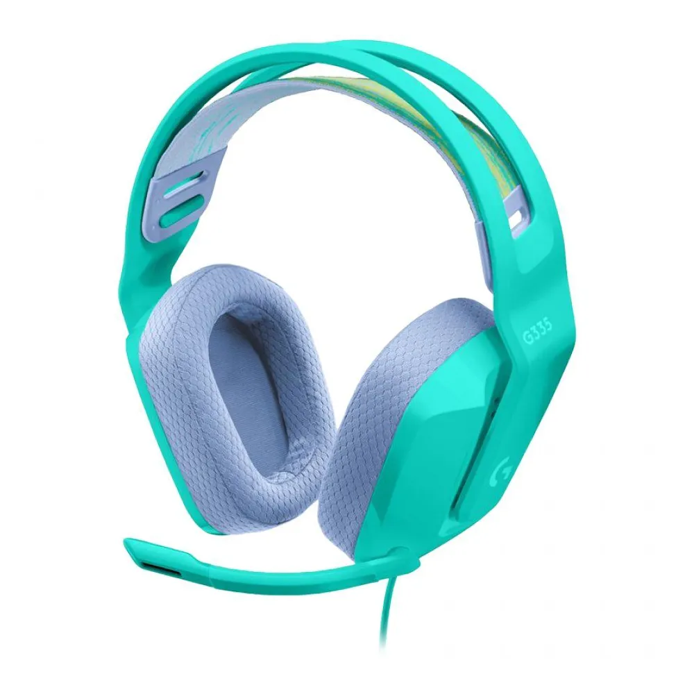 Logitech g335 wired gaming headset - mint - 3.5 mm 981-001024 (include tv 0.8lei) Logitech - 1