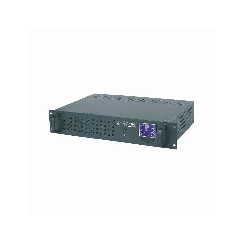 Ups gembird line int. cu management rack 1500va/900w avr iec x 4 2 x baterie 12v/8ah display lcd back-up 1 - 10 min. ups-rack-15