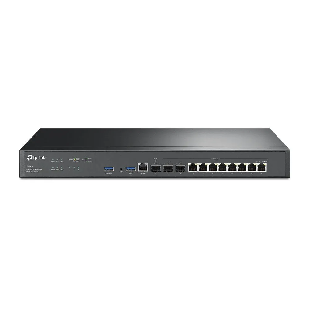 TP-Link ER8411 router cu fir Gigabit Ethernet Negru Tp-link - 1