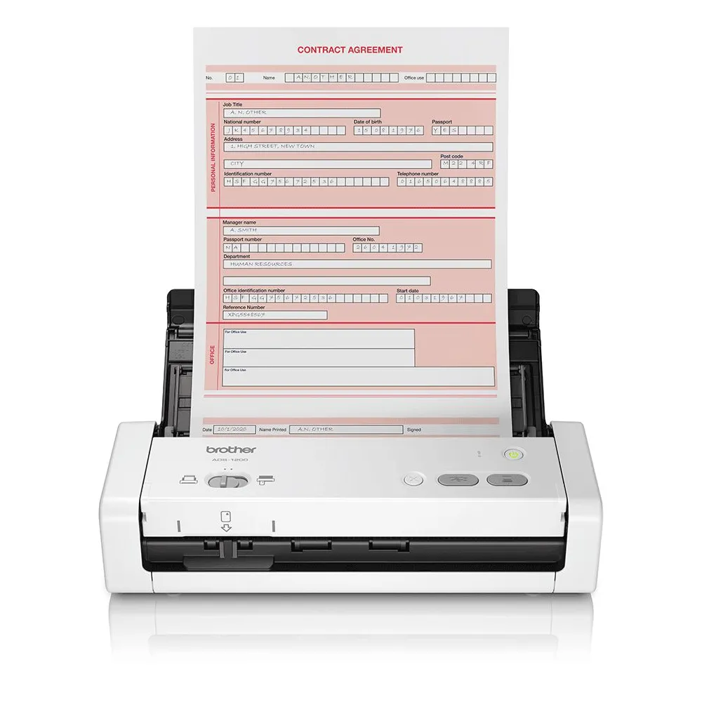 Brother ADS-1200 scanere Scanner ADF 600 x 600 DPI A4 Negru, Alb Brother - 1