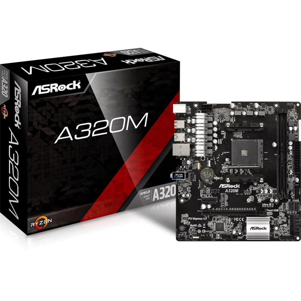 Placa de baza asrock socket am4 a320m dual channel ddr4memory Asrock - 1