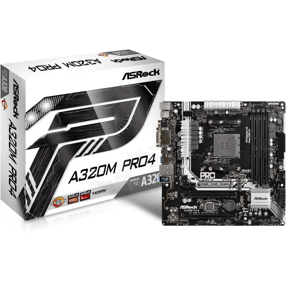 Placa de baza asrock socket am4 a320m pro4 dual channel Asrock - 1