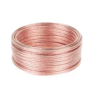 Cablu difuzor cca 2x1.50mm transparent 10m  - 1