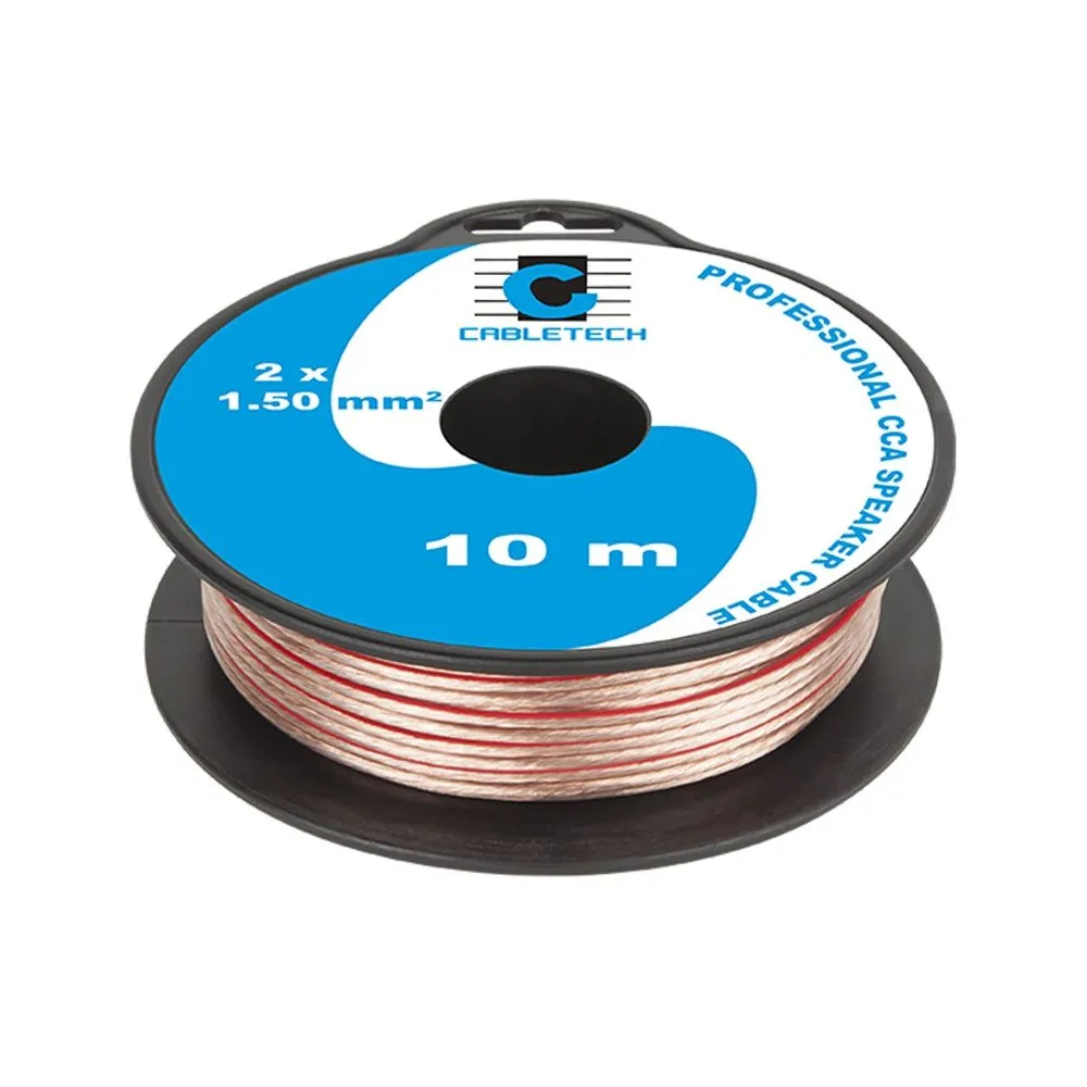 Cablu difuzor cca 2x1.50mm transparent 10m  - 1