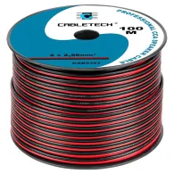 Cablu difuzor cca 2x2.50mm rosu/negru 100m Cabletech - 1