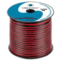 Cablu difuzor cca 2x1.50mm rosu/negru 100m Cabletech - 1