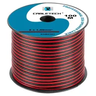Cablu difuzor cca 2x1.00mm rosu/negru 100m Cabletech - 1