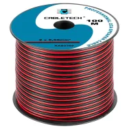 Cablu difuzor cca 2x0.50mm rosu/negru 100m Cabletech - 1