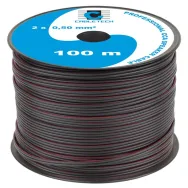 Cablu difuzor cca 2x0.50mm negru 100m Cabletech - 1