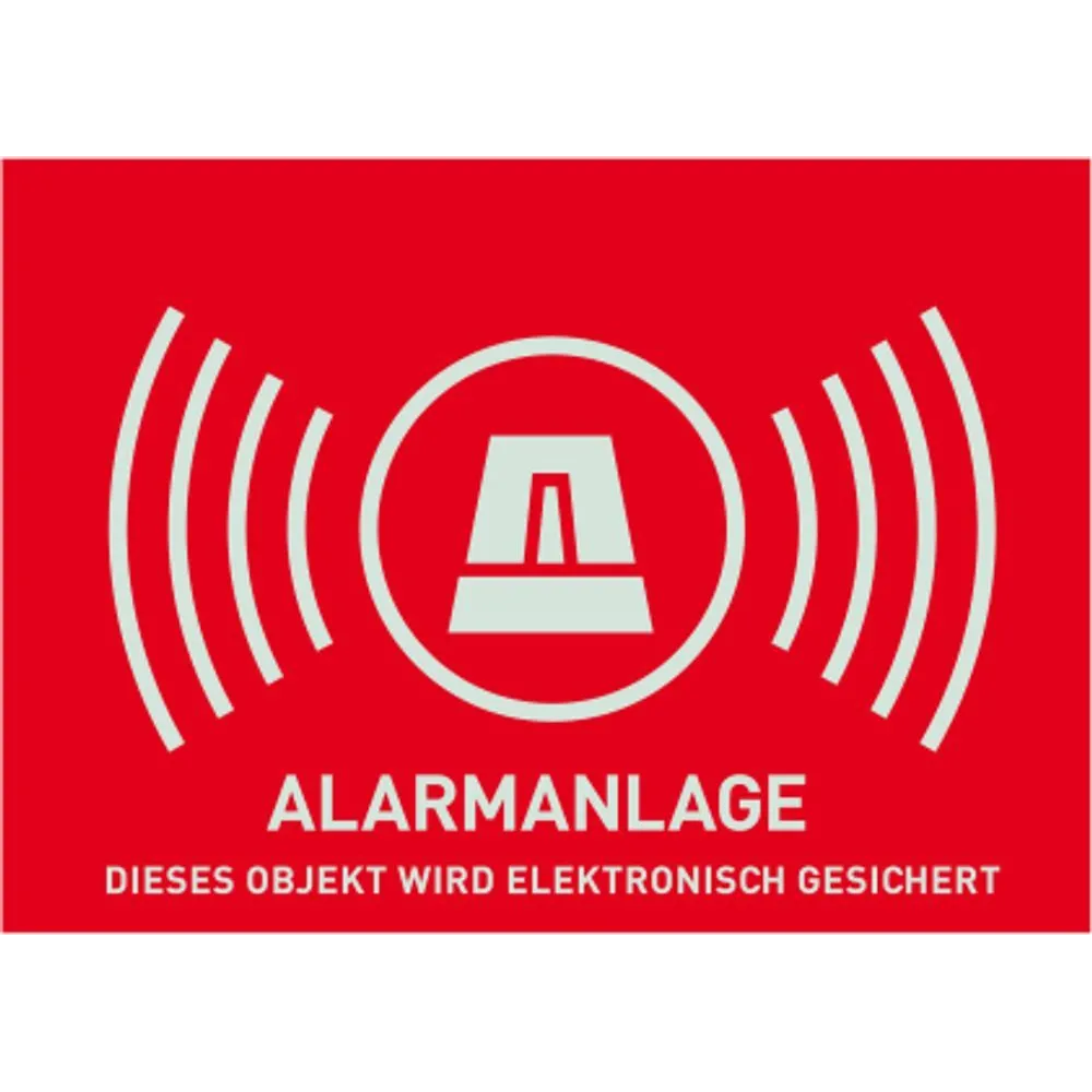 ABUS warning sticker alarm - 74 x 52.5 mm Abus - 1