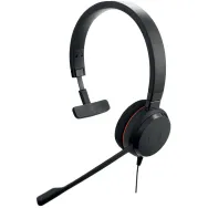Jabra Evolve 20 MS Mono Căști Prin cablu Bandă de fixare pe cap Birou/Call center USB Tip-A Negru Jabra - 1