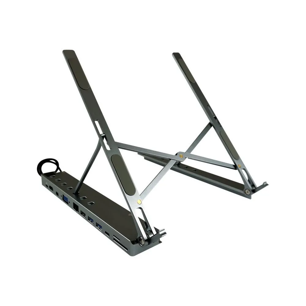 LC-Power Notebook Stand with Multi Hub LC-HUB-C-MULTI-STAND - Anthracite Lc-power - 1