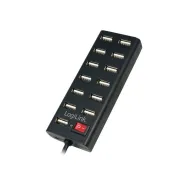 LogiLink USB 2.0 Hub 13-Port with On/Off Switch - hub - 13 ports Logilink - 1