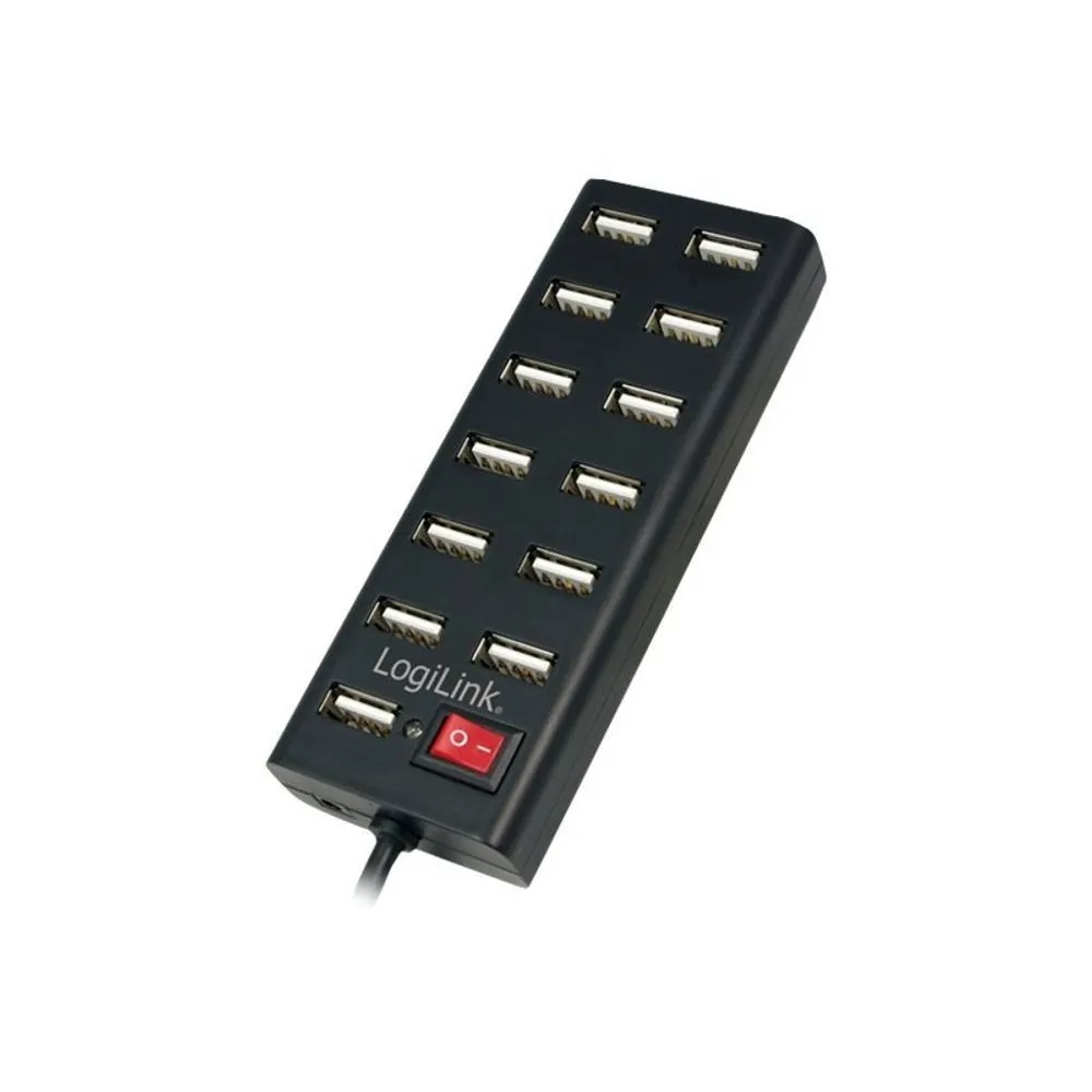 LogiLink USB 2.0 Hub 13-Port with On/Off Switch - hub - 13 ports Logilink - 1